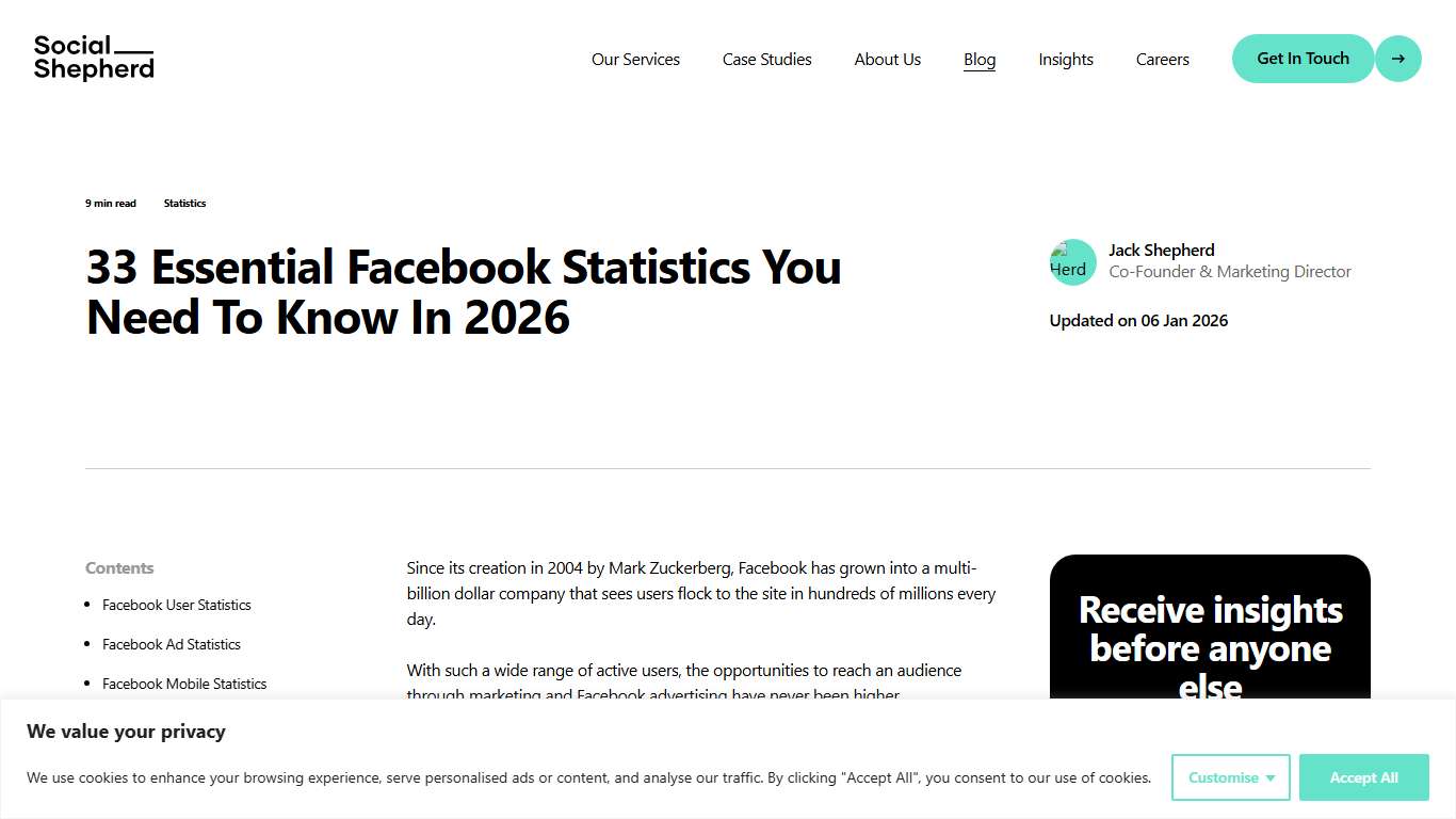 33 Essential Facebook Statistics You Need To Know In 2026
